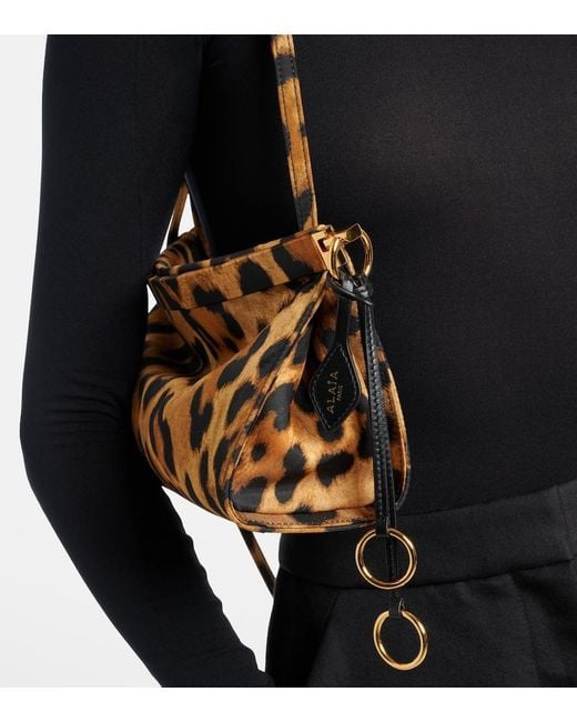 Alaïa Metallic Le Click East West Medium Shoulder Bag