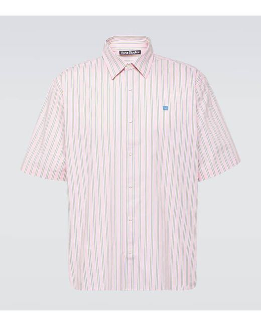 Acne Hemd aus Baumwolle in Pink für Herren
