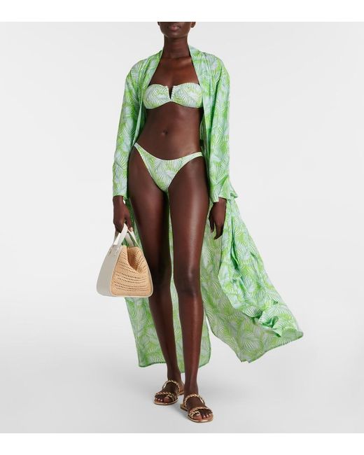Bata Louisa Estampada Melissa Odabash de color Green