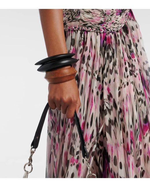 Set De 3 Pulseras De Madera Isabel Marant de color Black