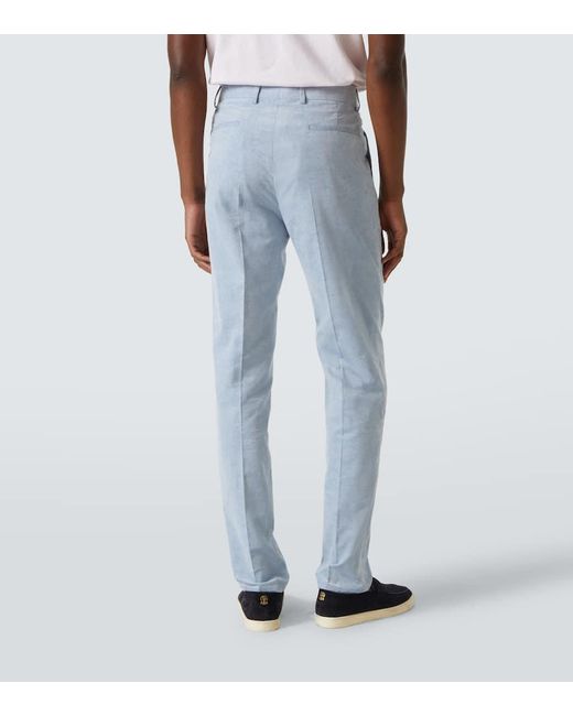 Pantaloni Regular di Brunello Cucinelli in Blue da Uomo