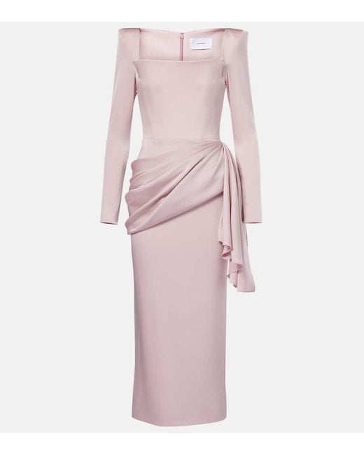 Alex Perry Pink Satin Corset Dress