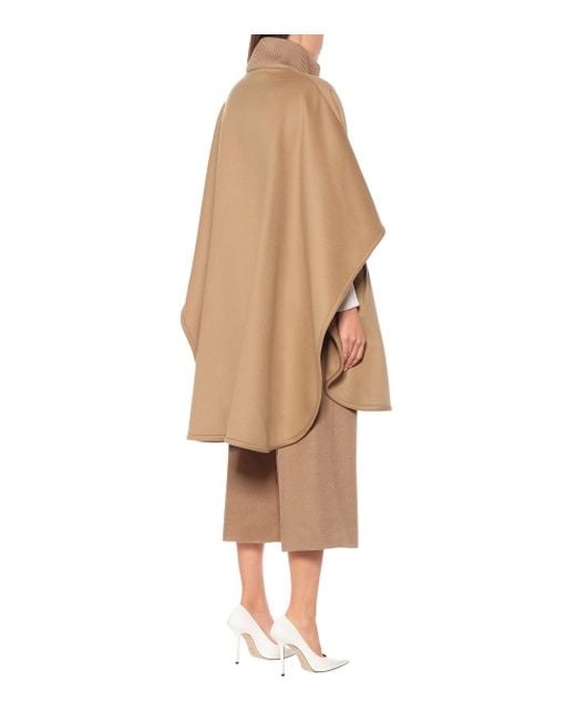 Stella McCartney Wool Cape in Natural | Lyst Stella McCartney Wool Cape in Natural | Lyst