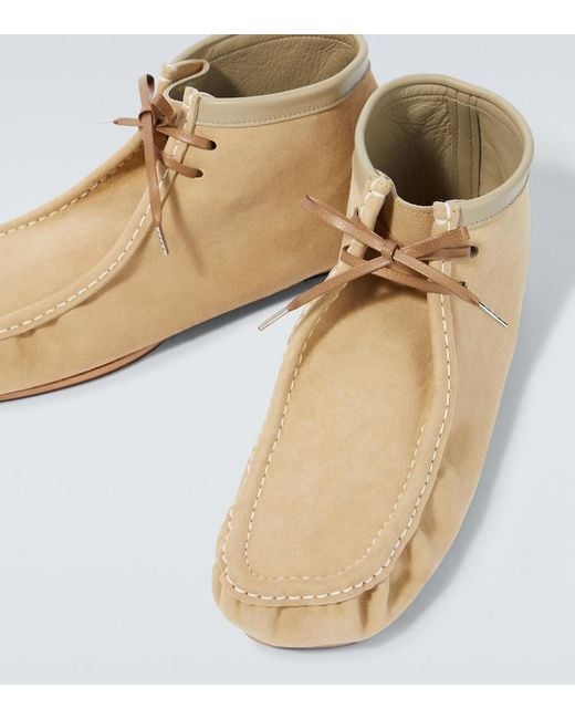 Auralee Natural Suede Mocassins for men