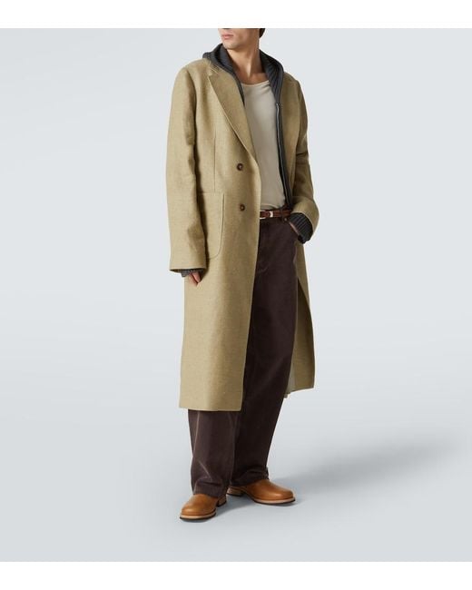 Our Legacy Mantel Robe Aus Leinen Und Seide in Natural für Herren