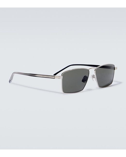 Saint Laurent Gray Sl 700 Rectangular Sunglasses for men