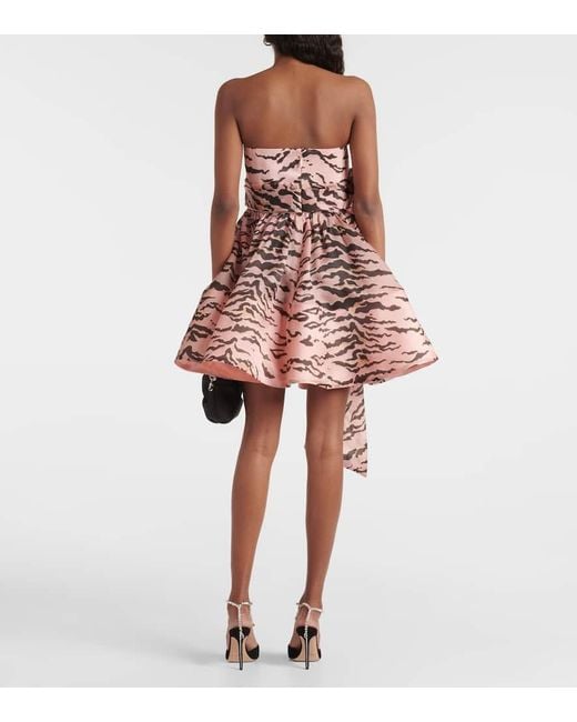Abito Matchmaker Corto Con Fiocco Oversize di Zimmermann in Pink