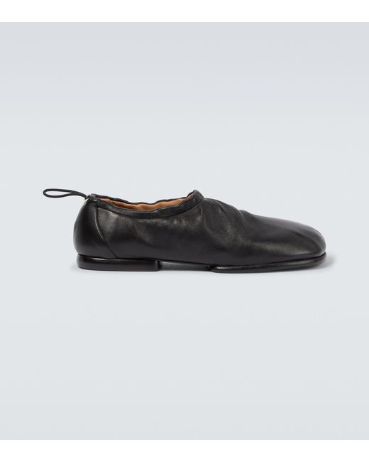 Dries Van Noten Black Slip-on Leather Loafers for men