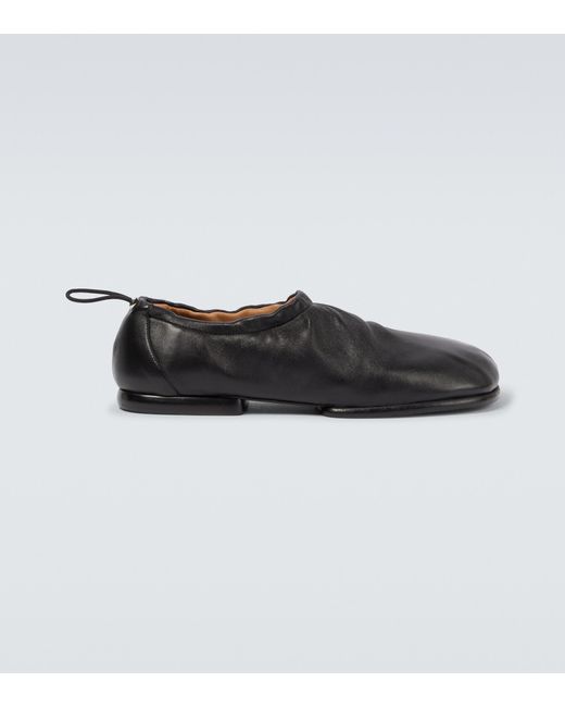 Dries Van Noten Slipon Leather Loafers in Black for Men Lyst