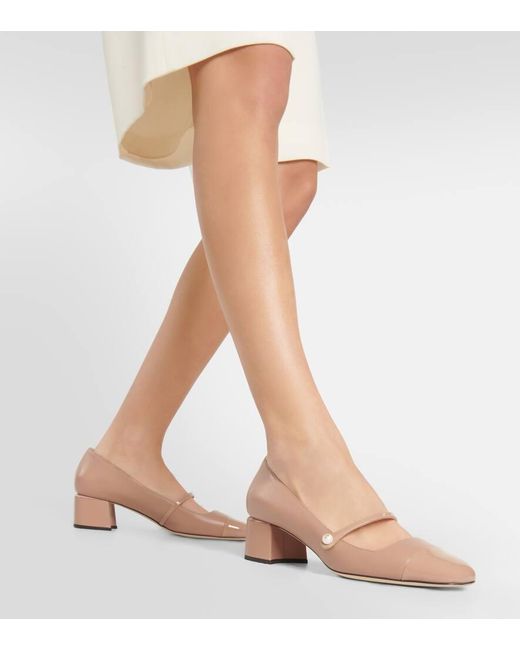 Jimmy Choo Brown "Mary Jane Elisa