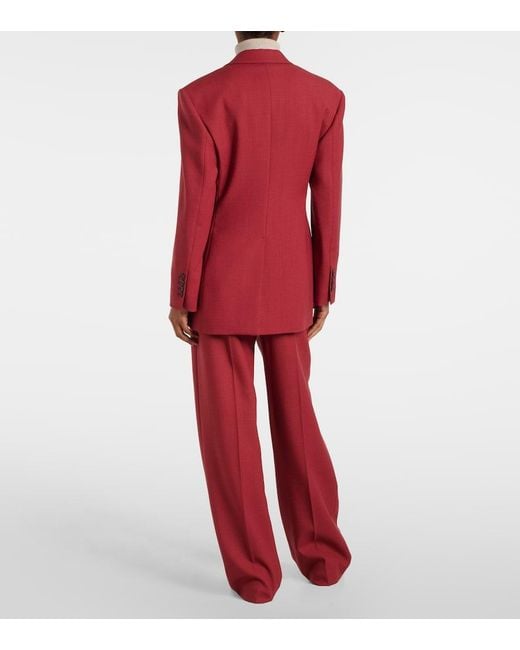 Brunello Cucinelli Red Wool Blazer