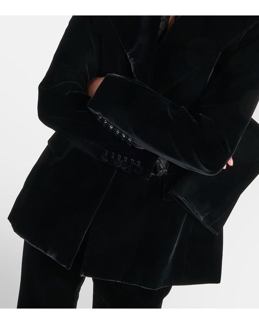 Blazer de terciopelo Nina Ricci de color Black