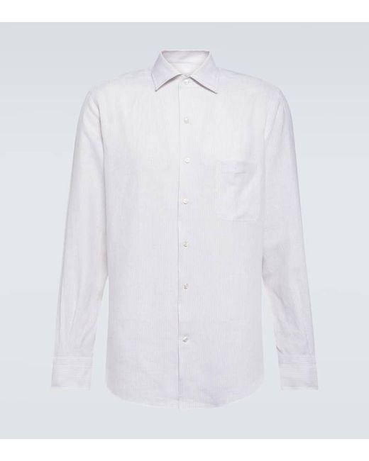 Camicia Andre di Loro Piana in White da Uomo