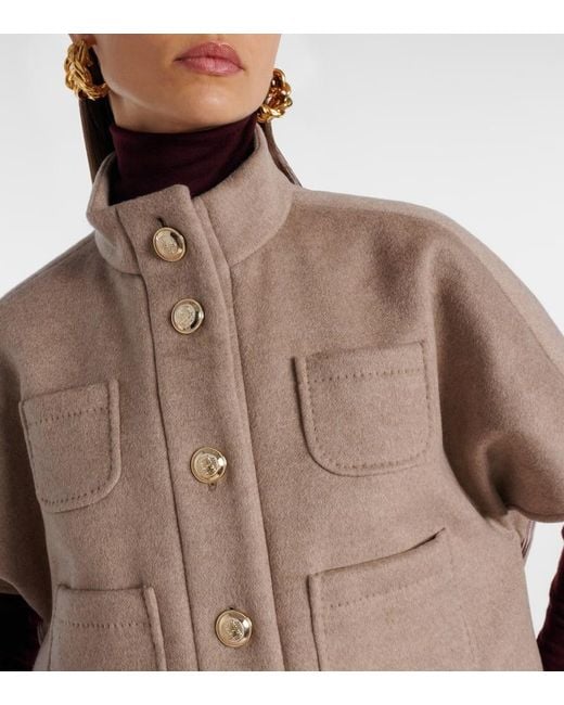 Capa De Cachemir Max Mara de color Natural