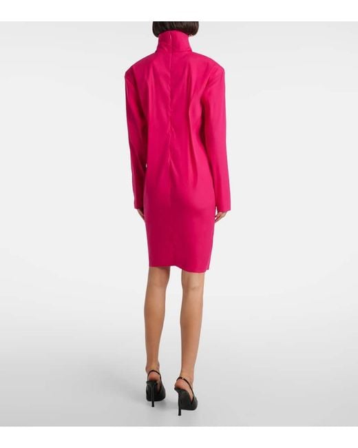 Abito Midi di Saint Laurent in Red