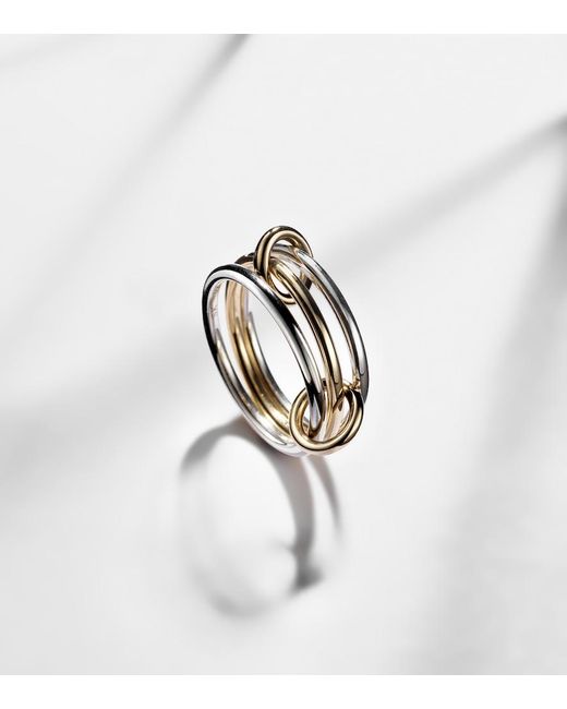 Spinelli Kilcollin Metallic Solarium 18Kt And Sterling Linked Rings