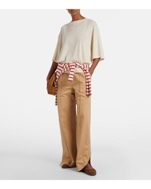 Le Monde Beryl Brown Regency Woven Suede Ballet Flats