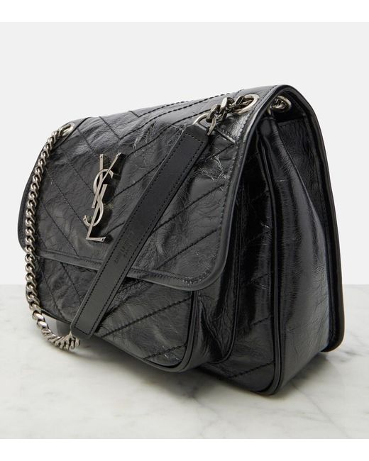 Sac Niki Medium En Cuir Saint Laurent en coloris Black