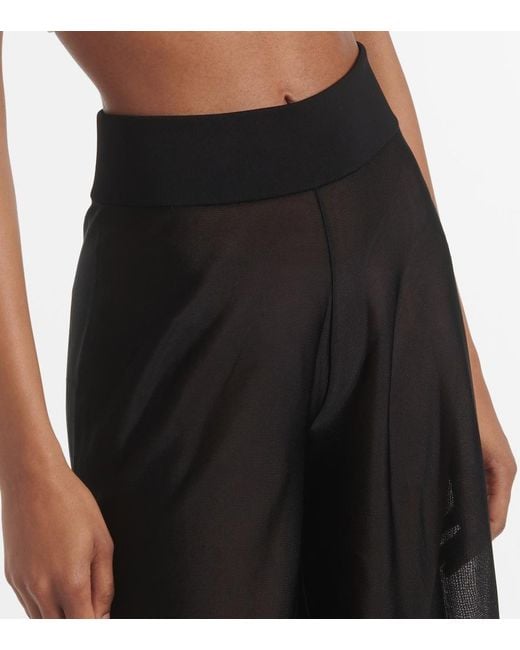Alaïa Black High-Rise Pants