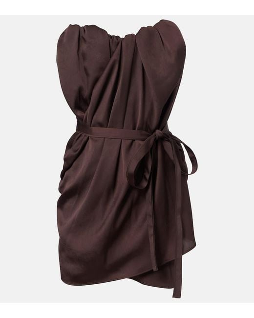 Vestido Corse Susana Drapeado Vivienne Westwood de color Brown