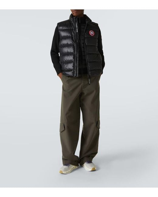 Chaleco De Plumas Crofton De Nylon Canada Goose de hombre de color Black