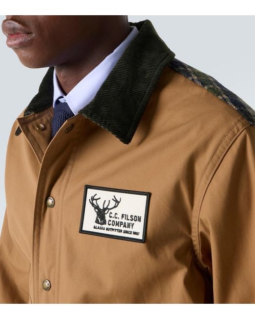 Junya Watanabe X Filson Jacke Aus Baumwolle Und Wolle in Brown für Herren