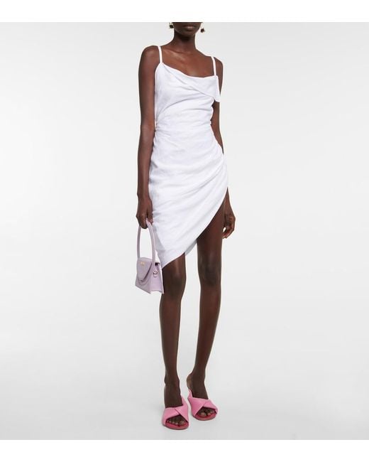 Jacquemus White Saudade Draped Dress
