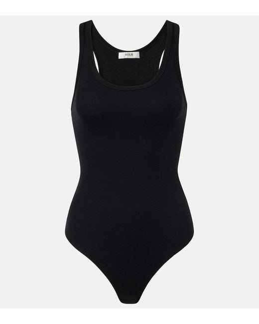 Agolde Black Jersey Bodysuit