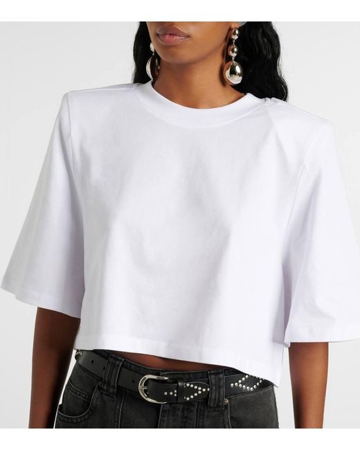 Camiseta Zaely De Jersey De Algodon Isabel Marant de color White