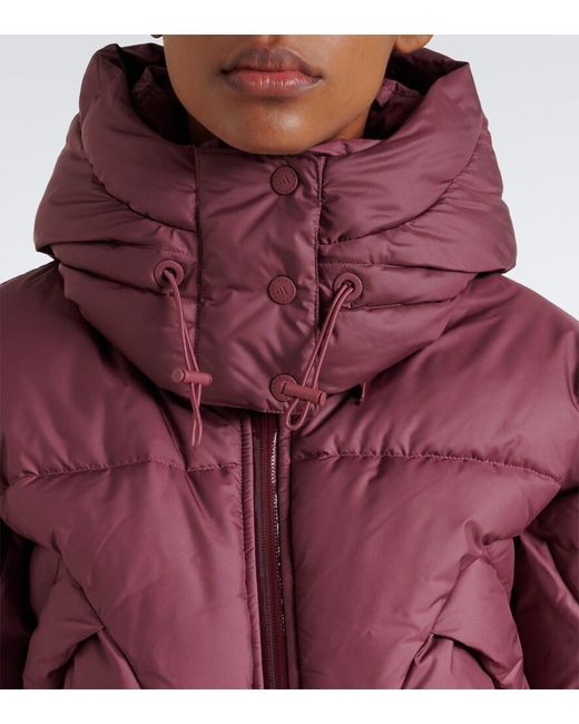 Adidas By Stella McCartney Red Cropped Puffer Jacket