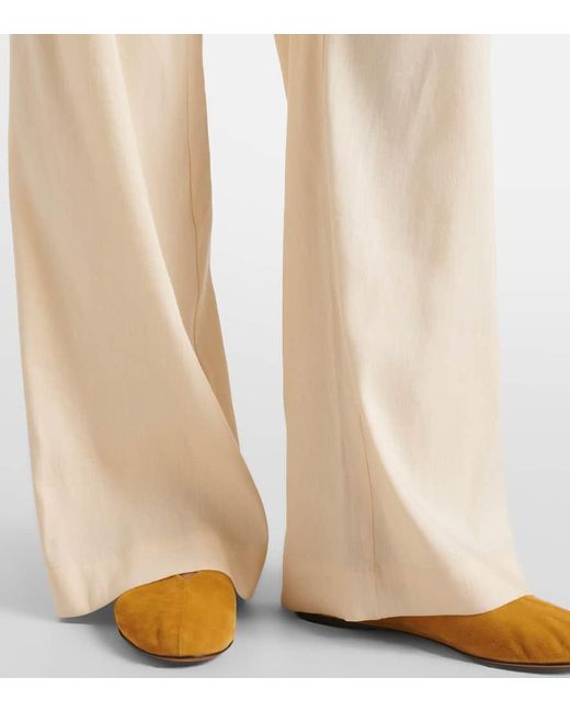 Proenza Schouler Natural Label Magnus Linen-Blend Straight Pants
