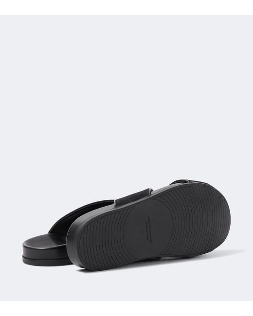 Manolo Blahnik Black Chiltern Suede Slides for men