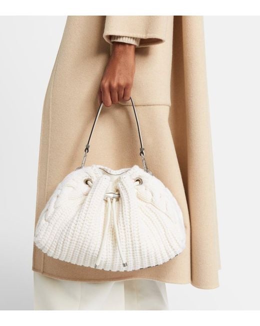 Sac Seau Bon Bon E/W Jimmy Choo en coloris Natural