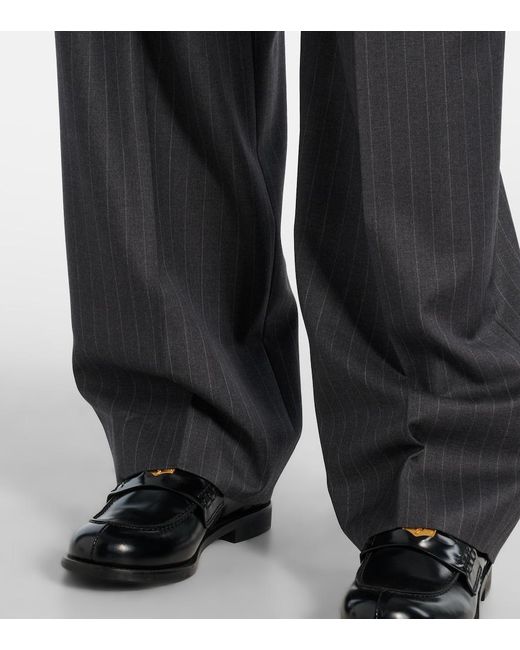 Pantaloni Gessati di Miu Miu in Gray