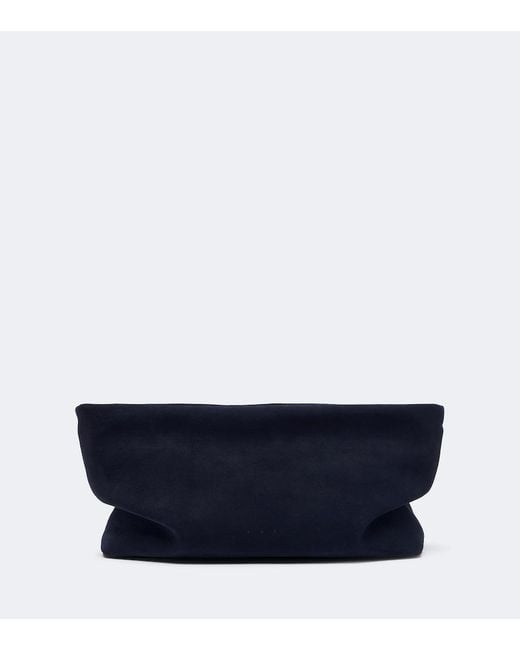 Aesther Ekme Blue Nina Mini Suede Clutch