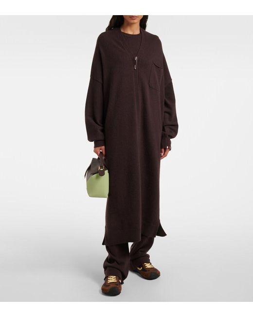 Extreme Cashmere Brown N°61 Koto Cashmere-Blend Cardigan