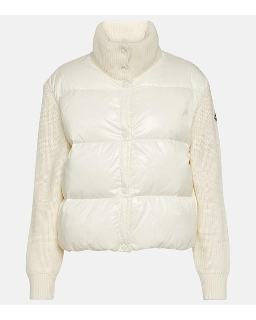 Giacca in lana con imbottitura di Moncler in White