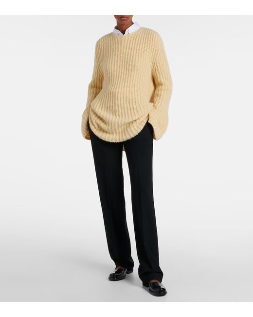 The Row Blue Gerade Hose Hiram Aus Wolle