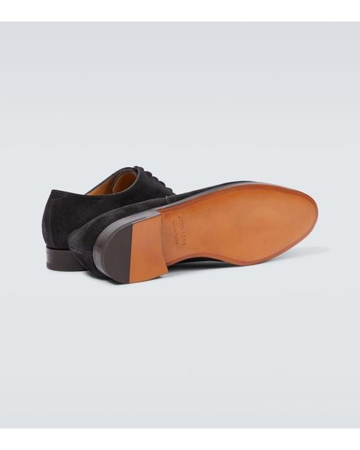 Derbies City Ii En Daim John Lobb pour homme en coloris Black