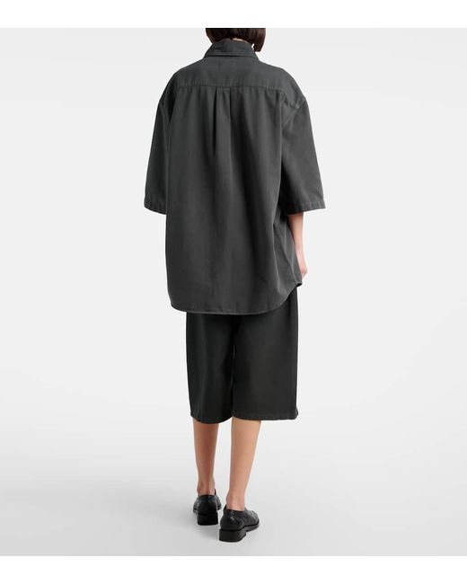 Camicia Di Jeans Oversize di Lemaire in Black
