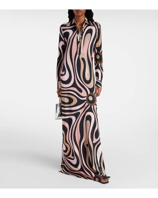 Emilio Pucci White Marmorkleid