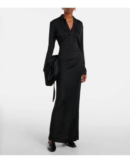 TOVE Black Iana V-Neck Maxi Dress