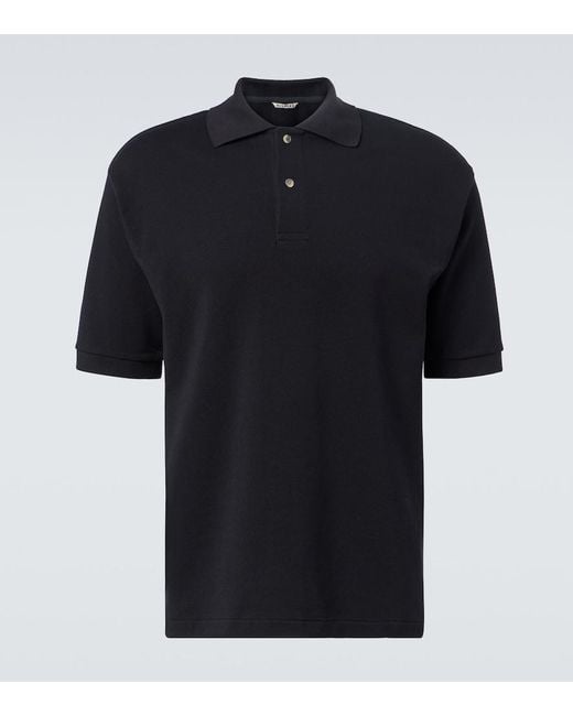 Polo De Pique De Algodon Auralee de hombre de color Black