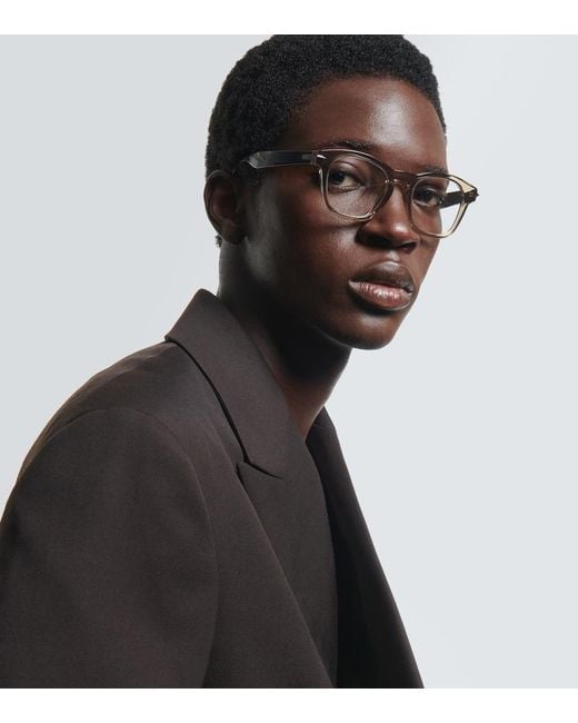 Dior Metallic Diorblacksuito S10I Square Glasses for men