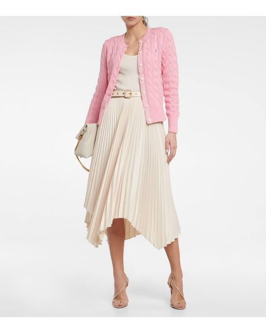 Cardigan di Polo Ralph Lauren in Pink