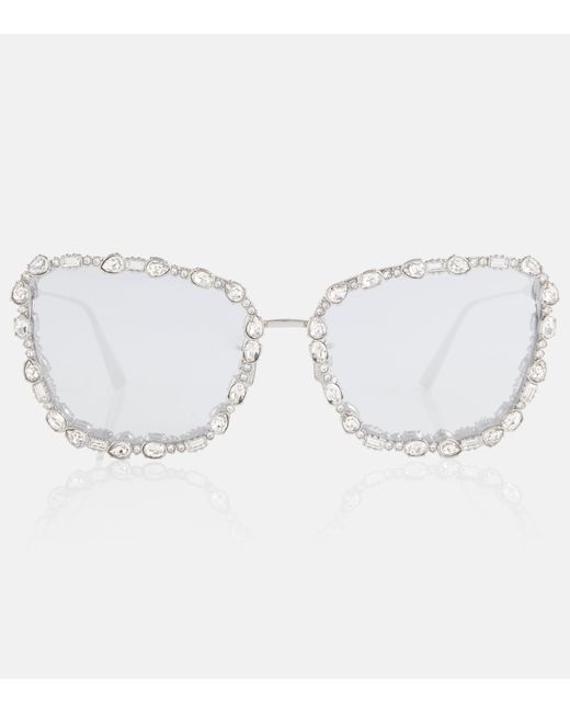 Dior Metallic Missdior B2u Embellished Sunglasses