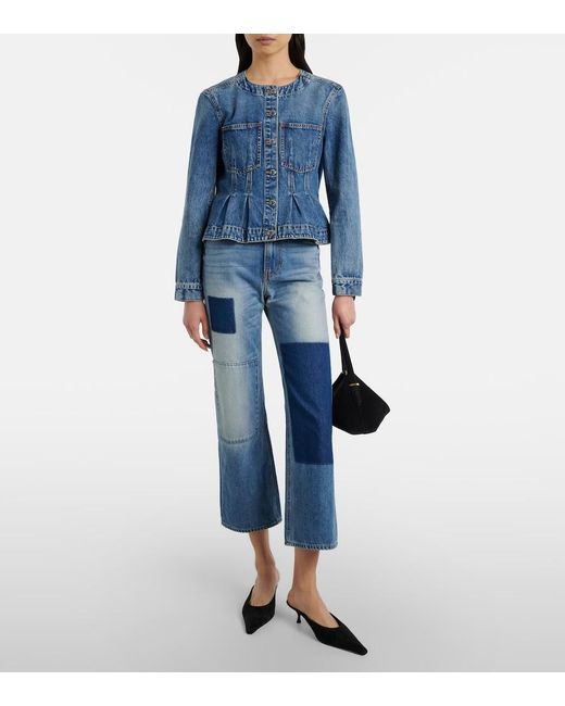 Veronica Beard Blue Zahara Denim Jacket