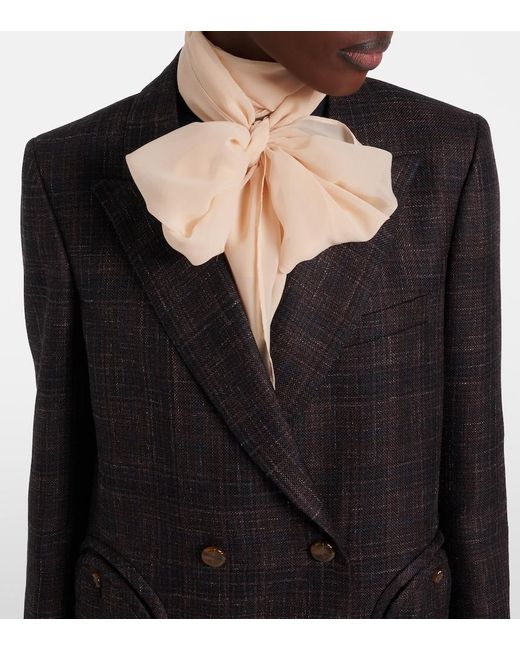 Blazé Milano Black Everynight Wool, Silk, And Linen Blazer