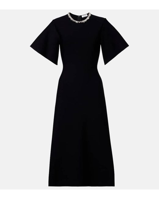 Alexander McQueen Black Cocktailkleid Mit Kristallen