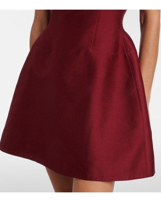 ShuShu/Tong Red Bow-Detail Minidress
